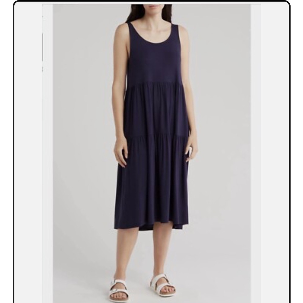 Eileen Fisher Jersey tiered dress